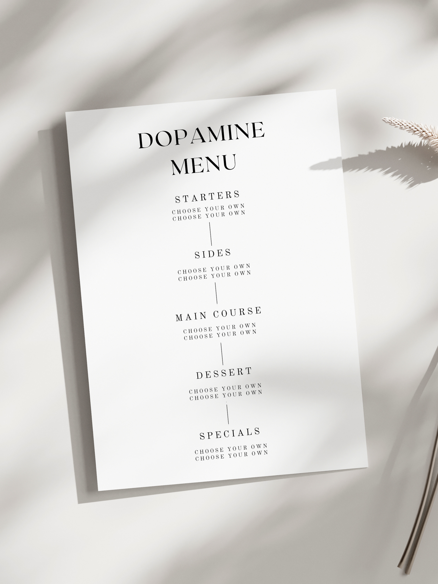 Dopamine Menu Starter Kit (+ 20 Editable Templates)